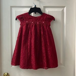 Beautiful burgundy toddler dress